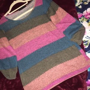 Striped-Flowy Blouse